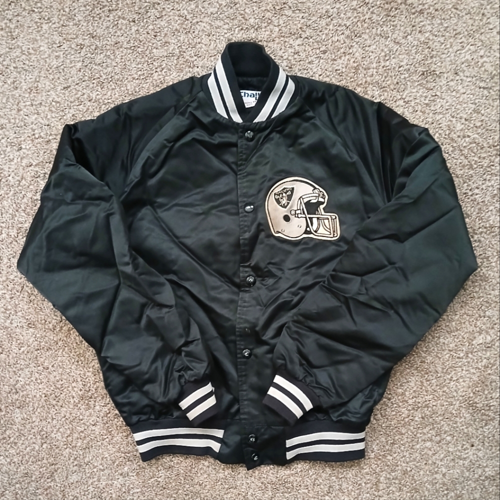vintage LA Raiders satin jacket szYXL